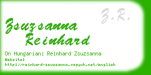 zsuzsanna reinhard business card